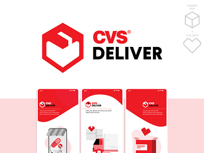 CVS Delivery Logo + App Design app app ui app ux cvs cvs app cvs logo delivery delivery app delivery logo heart heart logo logo redesign medication medication app medication delivery medication logo pill app pill logo pills redesign