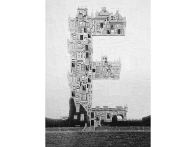 E collage e illustration paper type typography