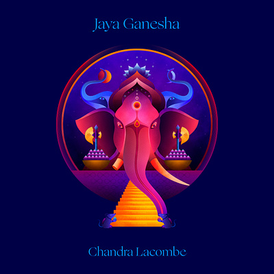 Jaya Ganesha buddhism circular elephant ganesh geometry illustration nature symbolism textures vector
