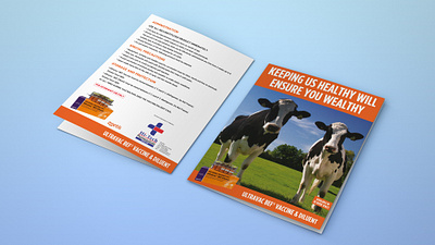 BROCHURE DESIGN FOR LIVESTOCK PRODUCT about page