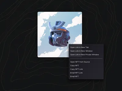 NFT - Right Click Search conceptual nft right click search