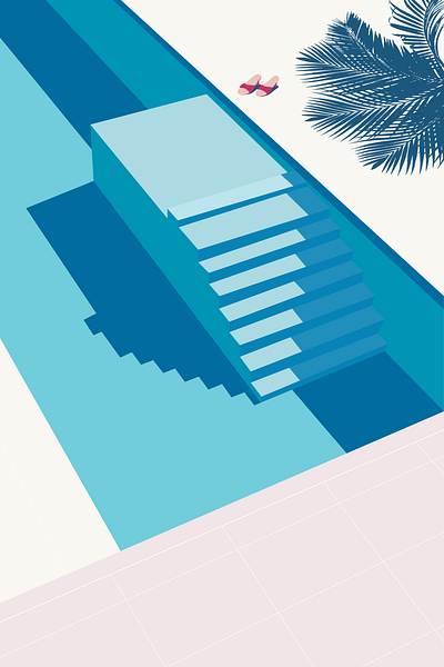 The Pool branding colorful design flat design graphic design illustration inspiration isolation minimal summer vector