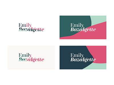 Emily Bazalgette Round Three brand brand identity branding graphic design identity logo logotype type typography wip work in progress