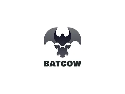 Creative Bat logo Cow logo bat cow bat logo brand identity branding combined logo cow logo creative flat flat logo logo logo design minimal logo minimalist logo modern logo pet logo