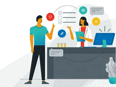 QlinicalRx Pharmacy Website Illustrations app brand illustration branding flat geometric illustration illustrator medical pattern people pharmacy shapes sketch spot illustration ui ux vector website illustrations