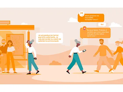 KEOLIS - Illustration campagne branding design graphic design illustration ui