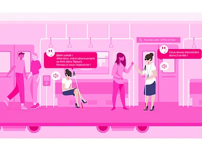 KEOLIS - Illustration campagne design graphic design illustration ui
