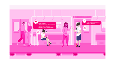 KEOLIS - Illustration campagne design graphic design illustration ui
