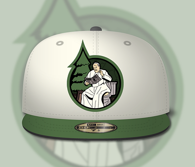 Pope Sit In The Woods Idiom Snapback design graphic design illustration merchandise