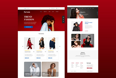 E-Commerce Web Design ecommerce ecommerce web design landing page design ui ui ux design web design