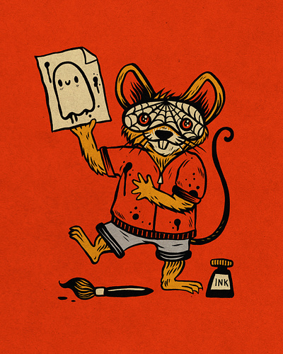 WEENZINE NINE! art cute drawing halloween illustration mouse spooky spoopy trick or trear