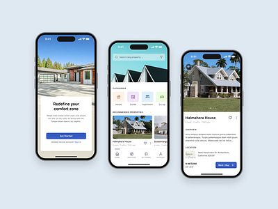 Real estate app app design mobile mortgage product design real estate rent ui ux