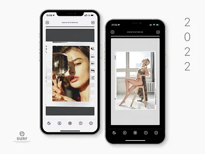 Surf: Web Stories & Templates app design ios photo ui uiux userexperience userinterface ux