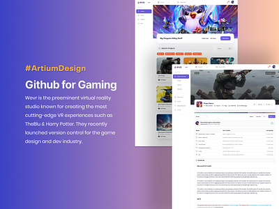 Github for Gaming api branding design devtools figma free freebie gaming github ui ux videgames