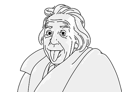 Albert Einstein albert einstein design drawing famous people illustration physicist sketch