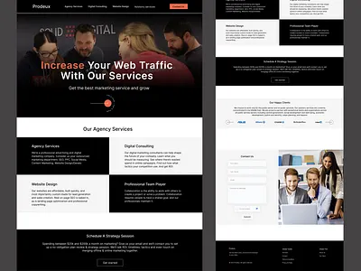 Digital Marketing Agency Website agency bitmate studio branding business digital agency digital marketing homepage landing page marketing marketing website online business online shop online store promotion service strategy ui design uiux web design website