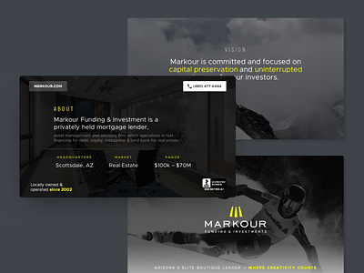 Markour • Real Estate Investment Firm Pitch Deck finance funding investment firm investor investor deck investor presentation lending pitch deck powerpoint ppt presentation presentation design property re real estate real estate investment slides startup venture capital yellow