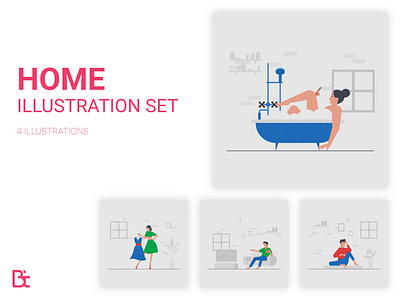 Home illustration set 2d activity adobe illustrator behance blendtool clean creative design design inspiration dribbble dribbble best shot flat illustration free illustration set graphic design illustration lifestyle lifestyle illustration typographic vector vector illustration