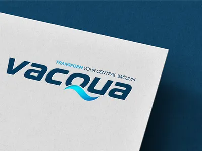 VACQUA New Name Creation & Brand Design appliances beam system branding central vacuum cleaner design graphic design logo typography ui vacqua vacuum vector