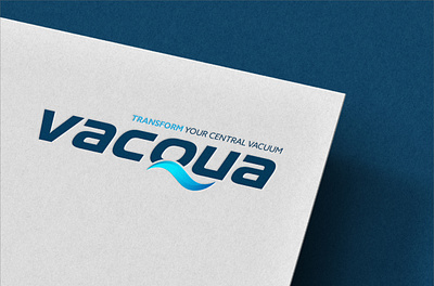 VACQUA New Name Creation & Brand Design appliances beam system branding central vacuum cleaner design graphic design logo typography ui vacqua vacuum vector