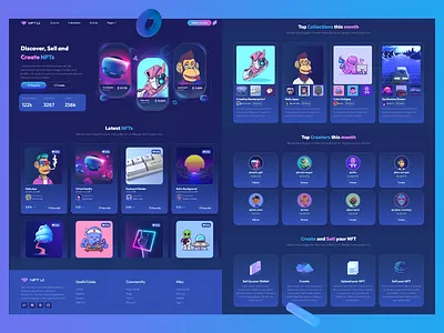 Nft marketplace template crypto gaming html metaverse nft template ui webdesign