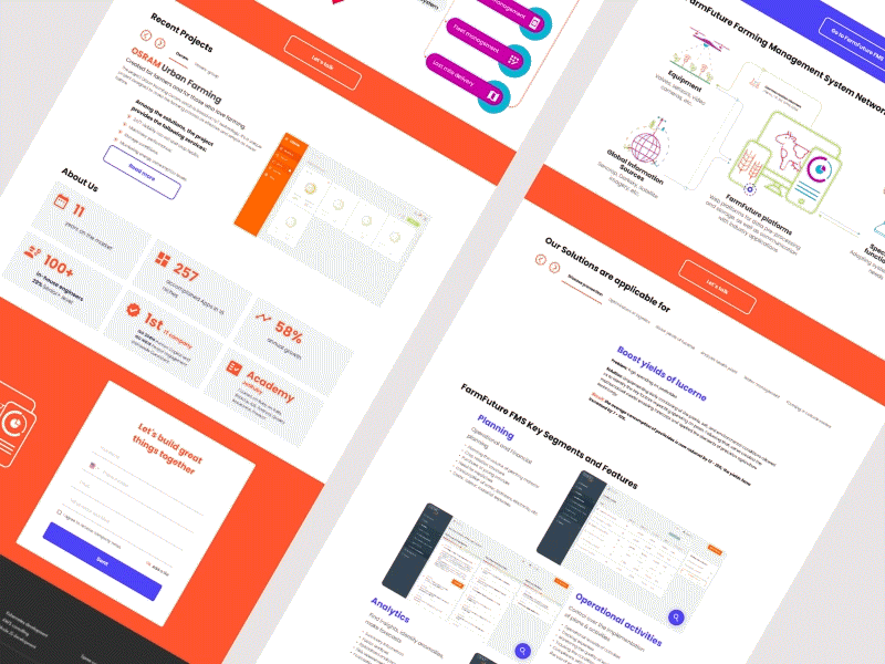 Landing page style design illustration ui web