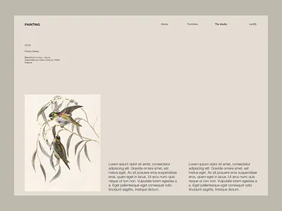 Minimal Layout 02 art design figmadesign layout minimal minimal ui minimaldesign painting typography ui uiux ux visual design web webdesign