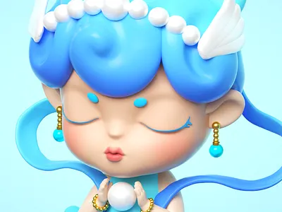 Dye Bank (water) 3d design ip 三维 手办 盲盒