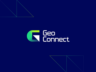 Geo Connect abstract ai arrow branding corporate data dynamic earth fintech futuristic g geometry gradeint growth letter logo modern movement payment tech