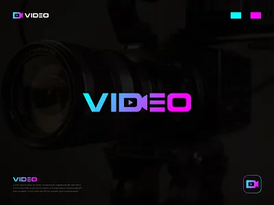 Video Icon Logo Design brand identity brand mark branding control creative icon logo collection logo grid logo inspirations minimal modern player portfolio simple tech technology vector video youtube