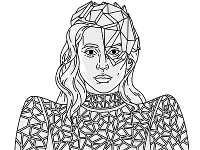 Lady Gaga design drawing famous people illustration lady gaga pop culture singer sketch