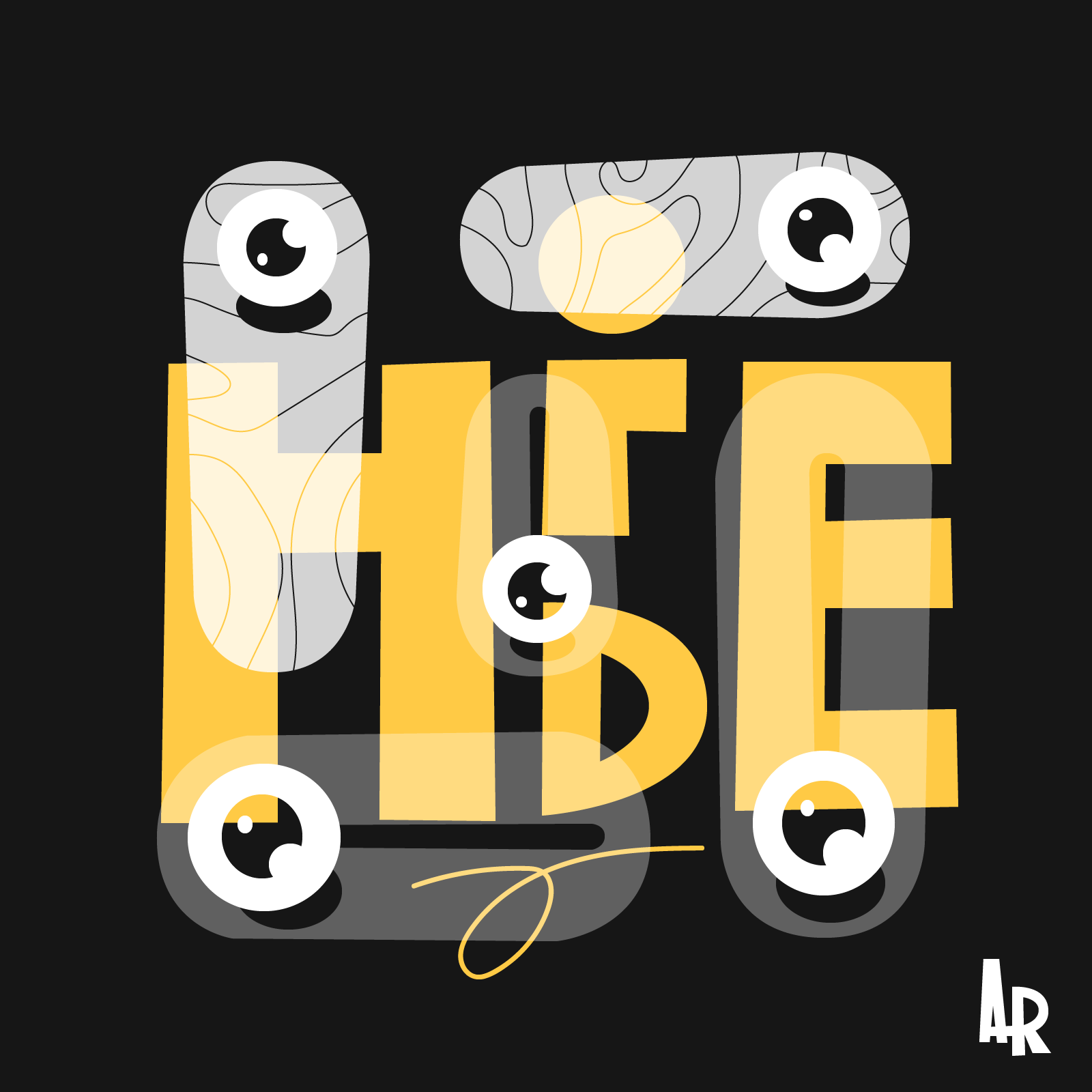 Toggles Illu creepy design eerie eye eyeball illu illustration illustrator pattern rosek toggle vector