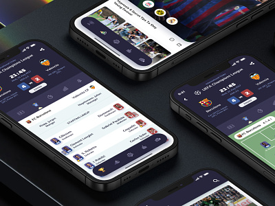 Football Soccer Live Score App Design– KurdGoal app design ui