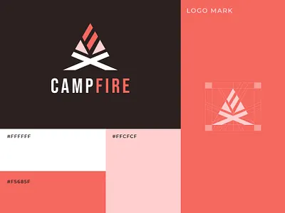 Campfire Logo Design branding design graphic design illustration logo typography vector