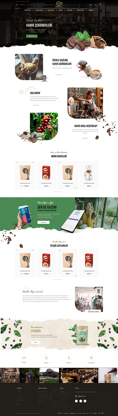 Mono E-commerce Design ui uiux web design