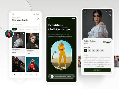 Fashion Mobile eCommerce app appdesign branding bytestechnolab clothing ecommerce fashion figma mobile mobileapp mobiledesign ui