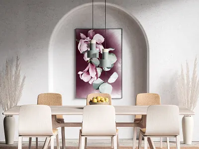 Magnolia & Eucalyptus aquarelle botanicals prints design digital art fashion prints floral bouquet floral illustration fresh flowers hand drawn floral illustration meadow florals modern floral nature colors pastel flowers pink flowers pink magnolia spring design spring illustration springtime watercolor botanical