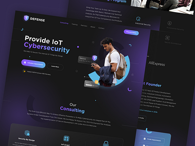 Cybersecurity Landing Pages agency design landing pages startup ui ui design ux ux design web web design