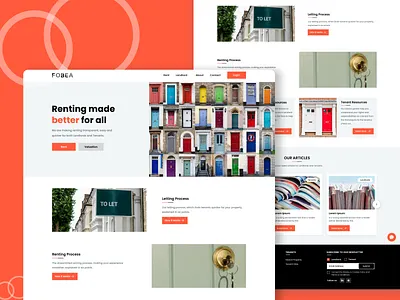 FOBEA - Website Design agency app clean design digital illustration iphone landing landingpage logo minimalism modern portofolio studio ui uiux ux web webdesign website