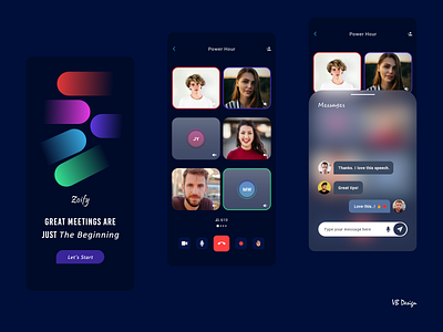 Video Call App adobe xd app design branding call app design figma logo popular app design popular design ui uiux ux video app video call app video call website website design