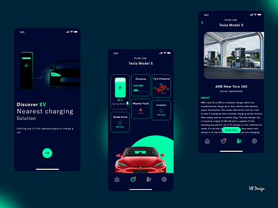 EV Charging App 3d animation branding dribbble ev ev app ev charging app ev website logo popular design tesla trending design ui uiux vivek vivek bodarya