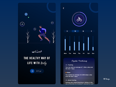 Health Tracking App branding design graphic design health app health tracking app logo popular design professional design ui uiux ux vector web ui website ui