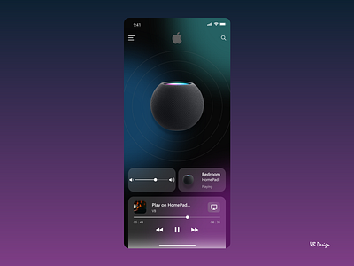 Apple HomePod App app ui apple apple homepod app appliaction ui branding design graphic design homepod logo trending ui ui uiux ux vector web ui website design