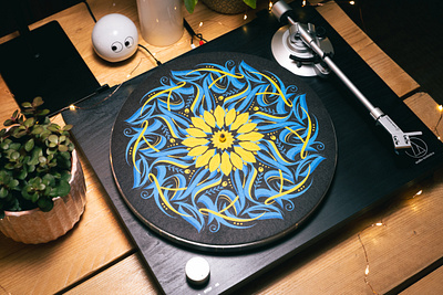 The Slipmat project for Ukraine design lettering product design slipmat typography ukraine vinyl