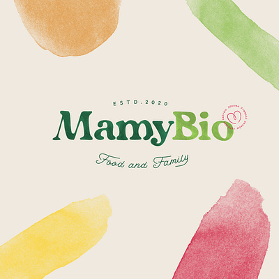 MamyBio branding design illustration logo