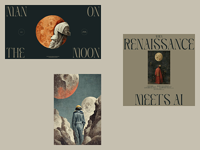 Man On The Moon designs, themes, templates and downloadable graphic  elements on Dribbble