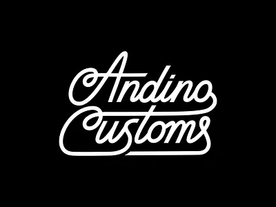 Andino Custom calligraphy custom custom van customtype customtypography graphic design handlettering lettering logo logotype typography
