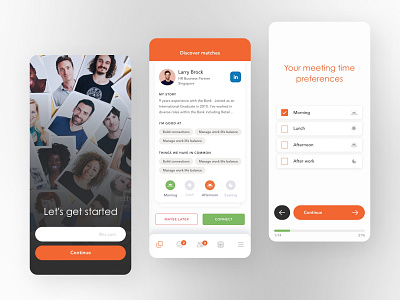 Icebreaker | Social Mobile App barabaka mobile network social ui ux