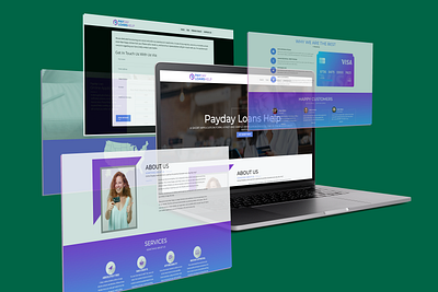 Mortgage Website Mockup Design development finance graphic loans mortgage wordpress