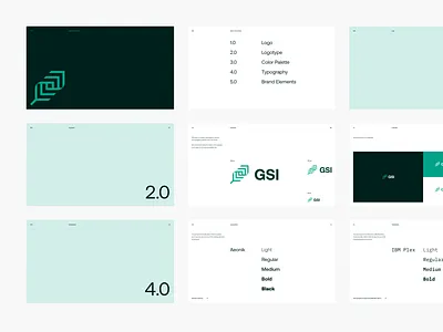 GSI — Brand Guidelines 122021 3d brand branding clean design flat graphic design identity illustration logo typography ui